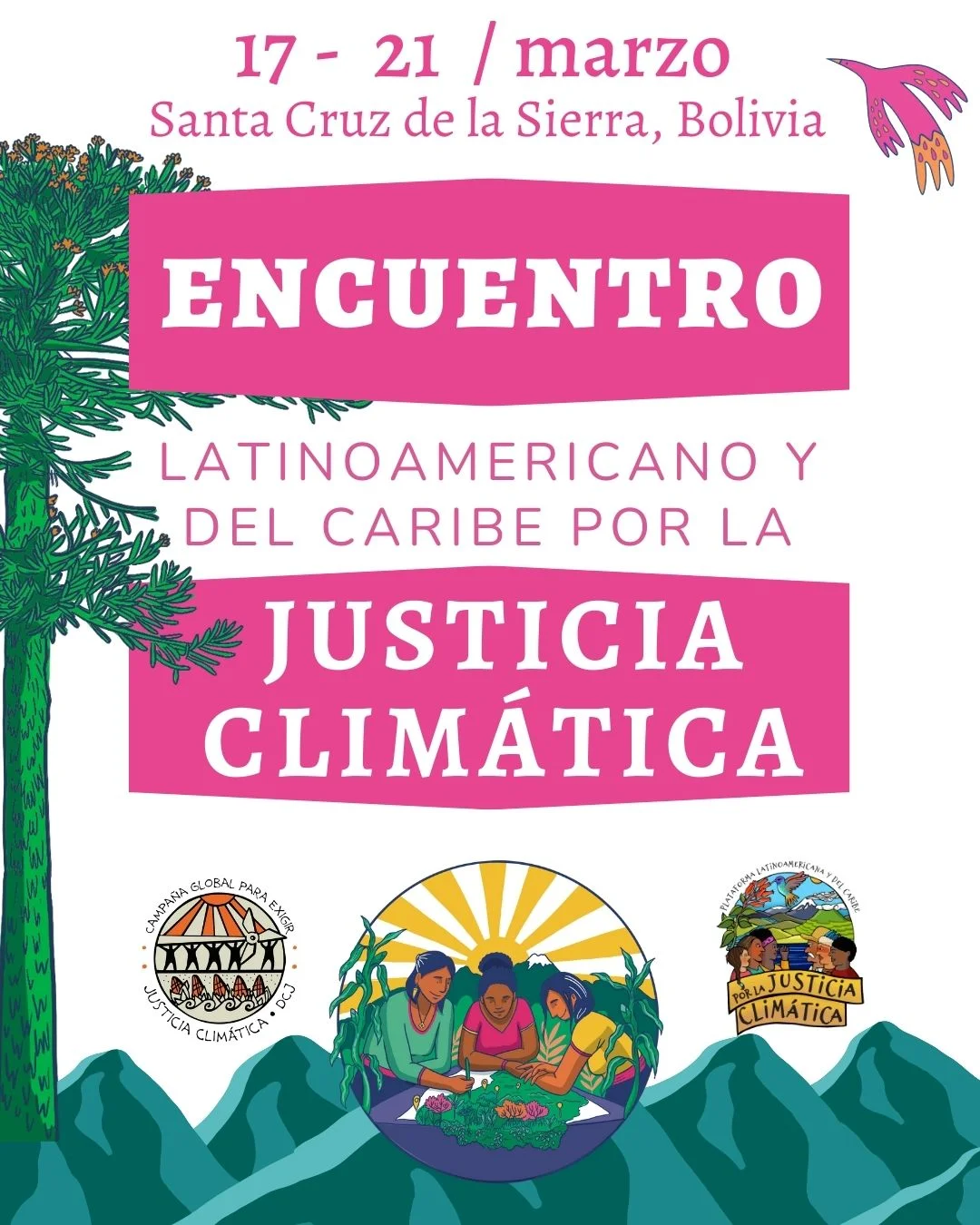 Unidad para la crisis climática: Encuentro en Bolivia reunirá a activistas de 13 países